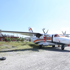 L410 Aircraft in Kathmandu Airport
